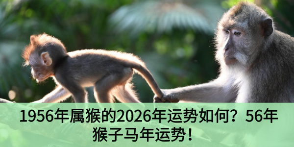 1956年属猴的2026年运势如何?56年猴子马年运势!