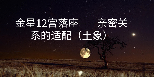 金星12宫落座——亲密关系的适配（土象）