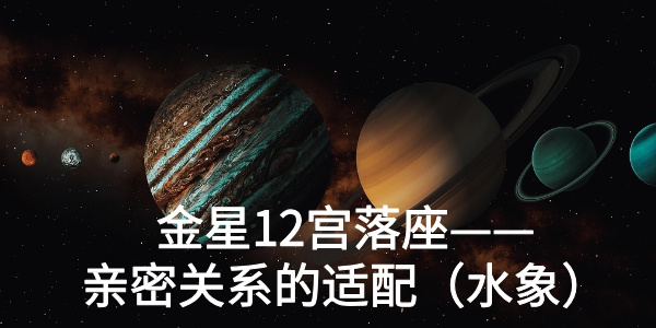 金星12宫落座——亲密关系的适配（水象）