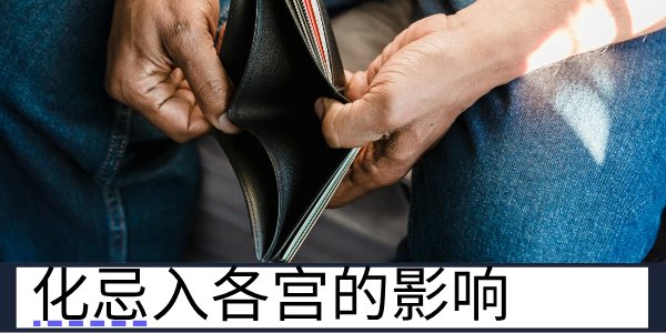 化忌入夫妻，财帛，疾厄，父母宫的影响