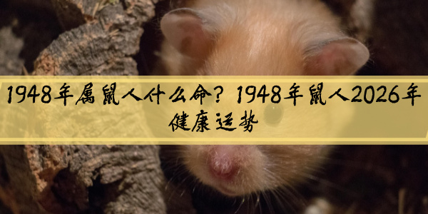 1948年属鼠人什么命？1948年鼠人2026年健康运势