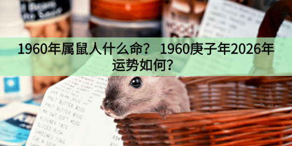 1960年属鼠人什么命？1960庚子年2026年运势如何？