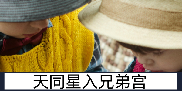 天同星入兄弟宫：和睦互助的手足情