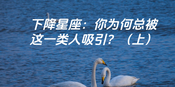 下降星座：你为何总被这一类人吸引？（上）
