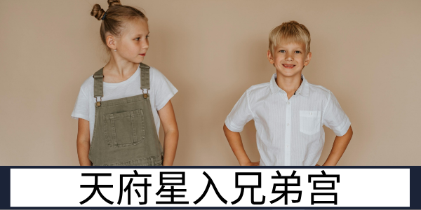 天府星入兄弟宫：秩序井然的手足情