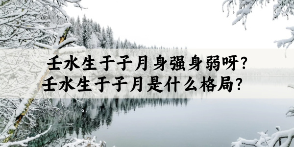 壬水生于子月身强身弱呀？壬水生于子月是什么格局？