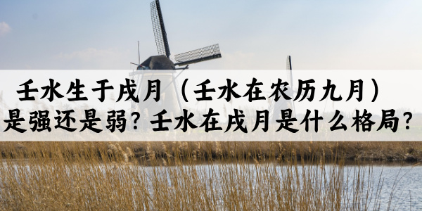 壬水生于戌月（壬水在农历九月）是强还是弱？壬水在戌月是什么格局？