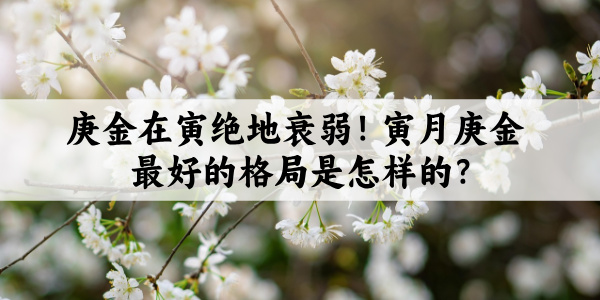 庚金在寅绝地衰弱！寅月庚金最好的格局是怎样的？