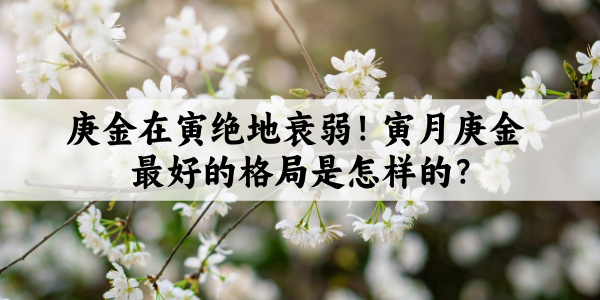 庚金在寅绝地衰弱！寅月庚金最好的格局是怎样的？