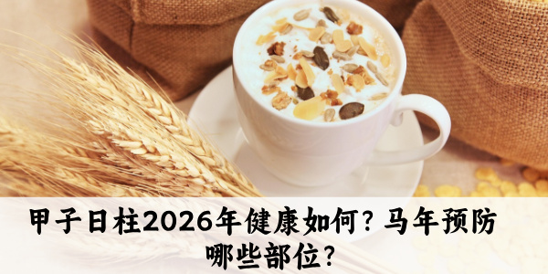 甲子日柱2026年健康如何？马年预防哪些部位？